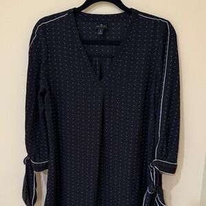 Worthington Women’s 3/4 sleeve Blouse with Tie Sleeves